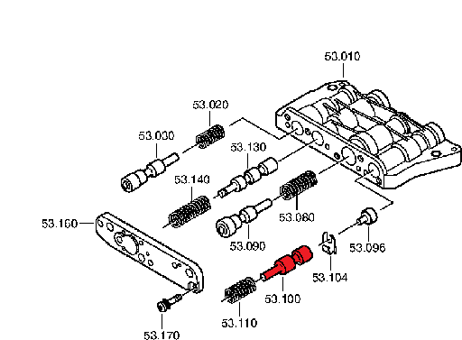 [1043327078] Piston Valve body 4HP20/4HP22/5HP19 Audi/VW (ZF)